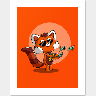 Cute Red Panda Buy yourself something nice Kawaii Posters and Art